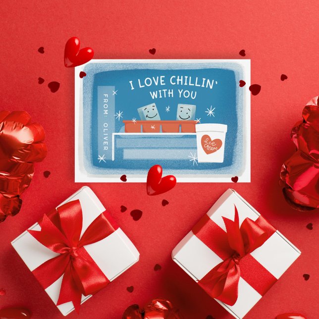 Ich Liebe Chillin' mit dir Eiswürfel Valentine Einladung (Von Creator hochgeladen)