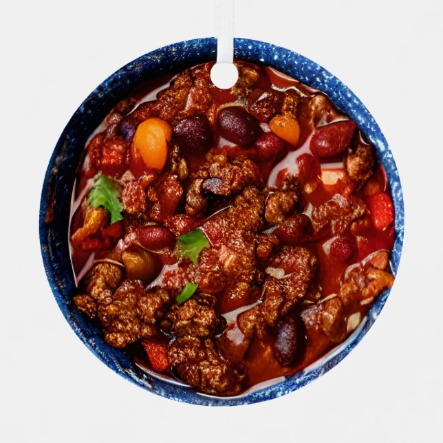 Ich Liebe Chillin mit dir | Funny Chili Christmas Ornament Aus Metall (Vorderseite)