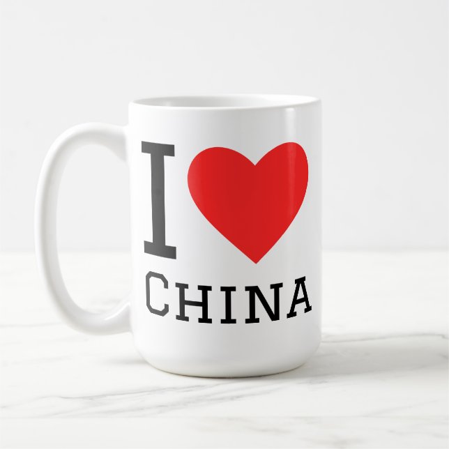 Ich liebe China  Kaffeetasse (Links)