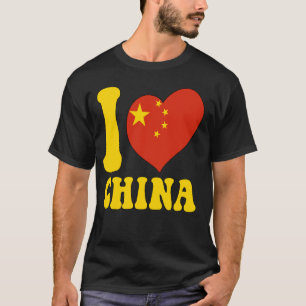 Ich Liebe China stolz auf die chinesische China Fl T-Shirt