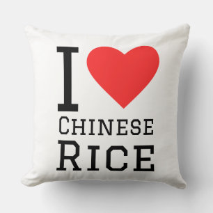Ich liebe chinesischen Reis Kissen