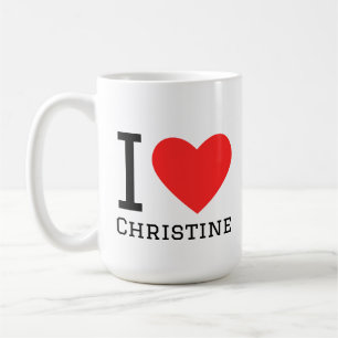 Ich liebe Christine Kaffeetasse