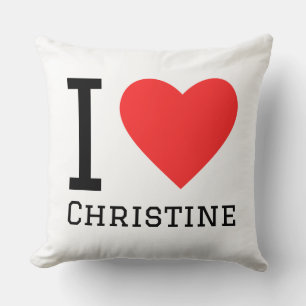 Ich liebe Christine Kissen