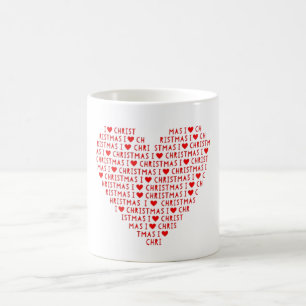 Ich liebe Christus Weihnachten Religiöses Doppelte Tasse