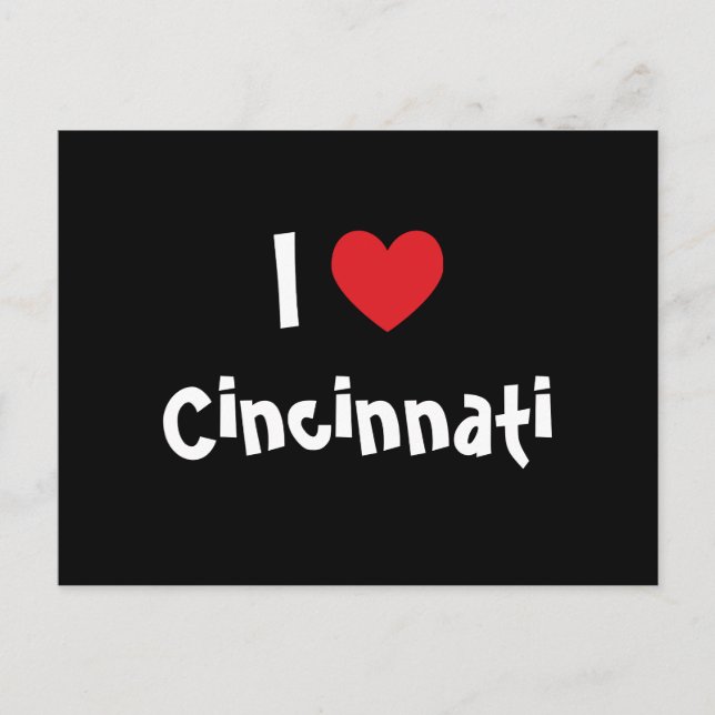 Ich liebe Cincinnati Postkarte (Vorderseite)