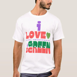 Ich liebe Cobol-Programmierung im Green Screen T-Shirt