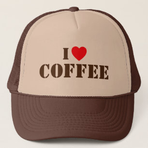 Ich liebe Coffee™ Trucker-Mütze Truckerkappe