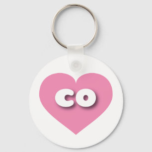 Ich liebe Colorado - co pink heart Schlüsselanhänger