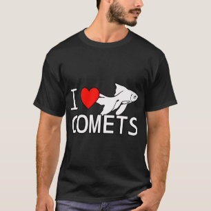 Ich liebe Comet Goldfisch Fancy Goldfisch Aquarium T-Shirt