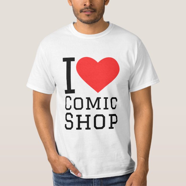 Ich liebe Comicladen T-Shirt (Vorderseite)