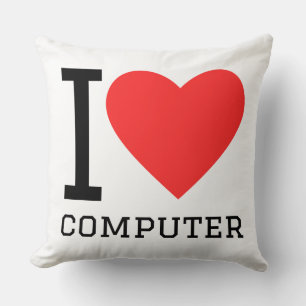 Ich liebe Computer Kissen