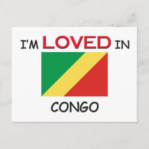 Ich liebe CONGO Postkarte