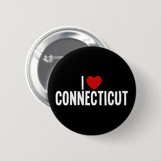 Ich liebe Connecticut-Rundbutton Button