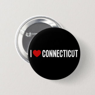 Ich liebe Connecticut-Rundbutton Button