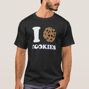 Ich Liebe Cookies Graphic Novelty Sarcastic Funny  T-Shirt