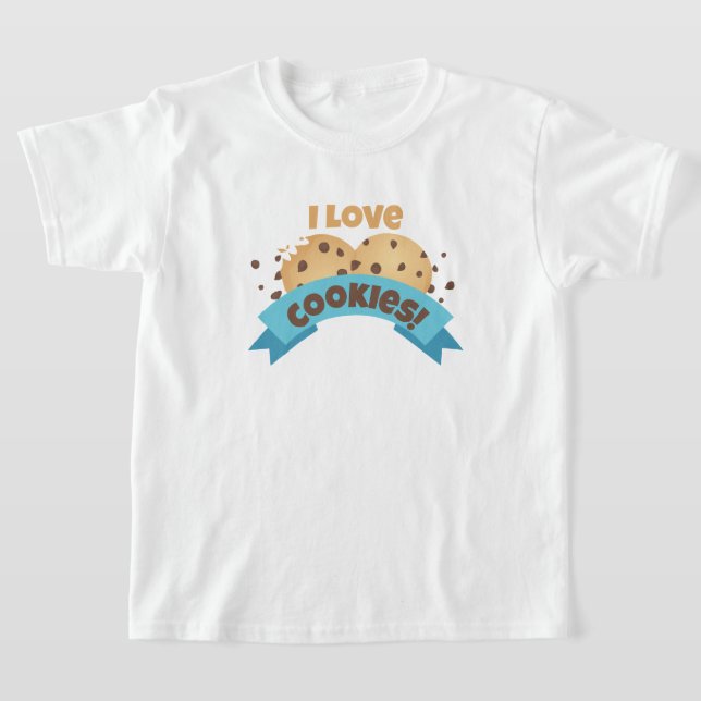 Ich Liebe Cookies! mit Blue Ribbon Kids T - Shirt (Ablage )