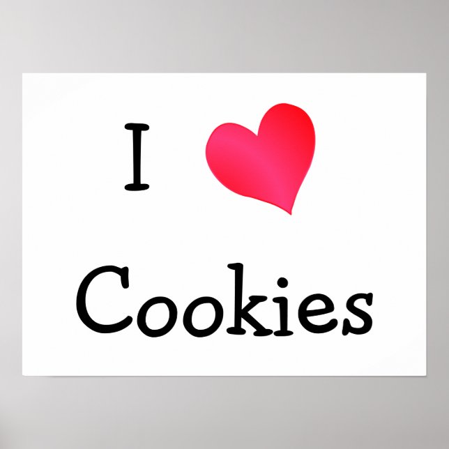Ich Liebe Cookies Poster (Vorne)