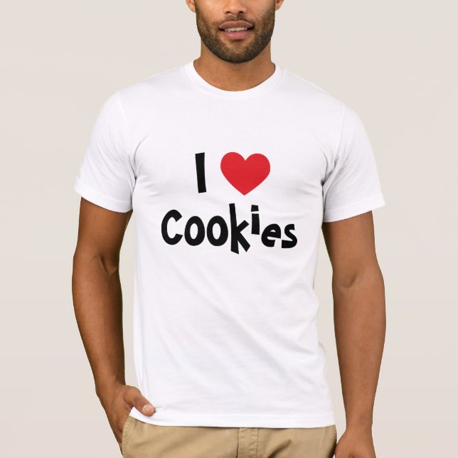 Ich Liebe Cookies T - Shirt (Vorderseite)