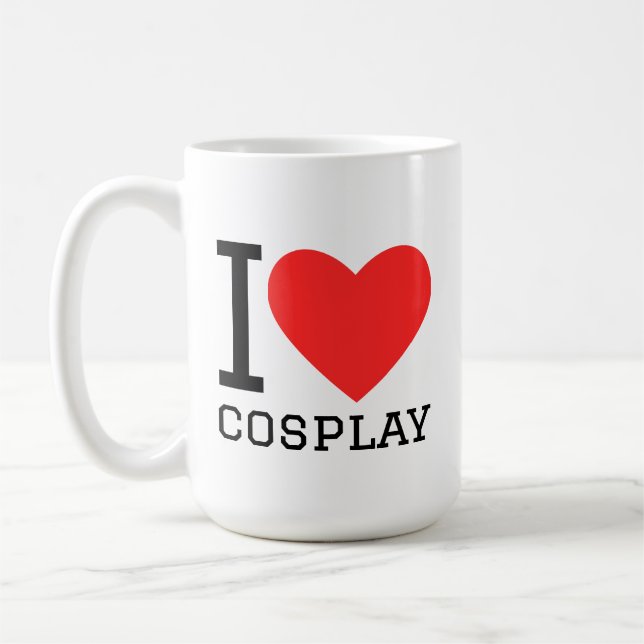 Ich liebe Cosplay Kaffeetasse (Links)
