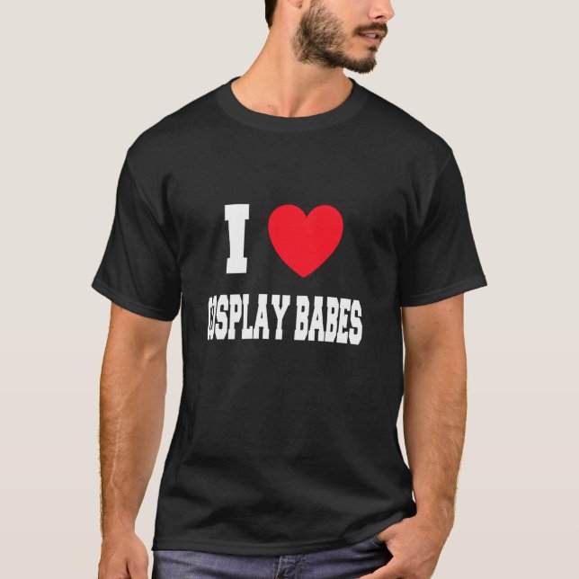 Ich liebe Cosplay-Schätzchen T-Shirt (Vorderseite)