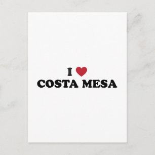 Ich liebe Costa Mesa Kalifornien Postkarte