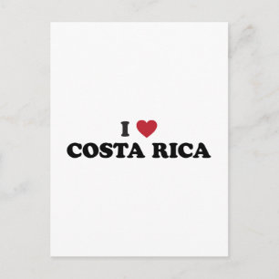 Ich liebe Costa Rica Postkarte