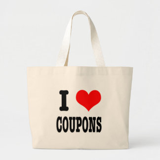 Ich liebe Coupons Jumbo Stoffbeutel