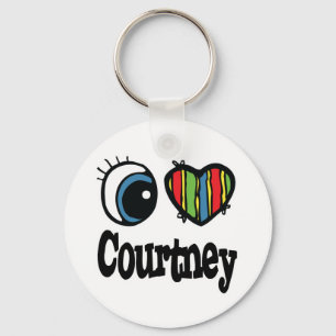 Ich liebe Courtney Schlüsselanhänger