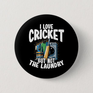 Ich liebe Cricket, aber nicht das Wäschedesign für Button