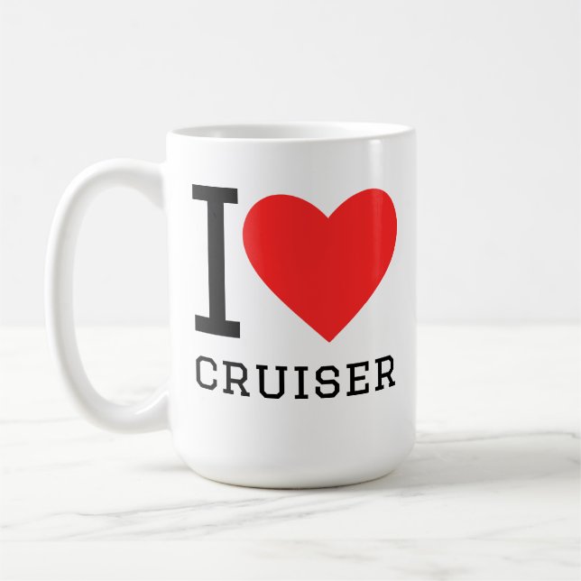 Ich liebe Cruiser Kaffeetasse (Links)