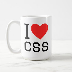 Ich liebe CSS Kaffeetasse
