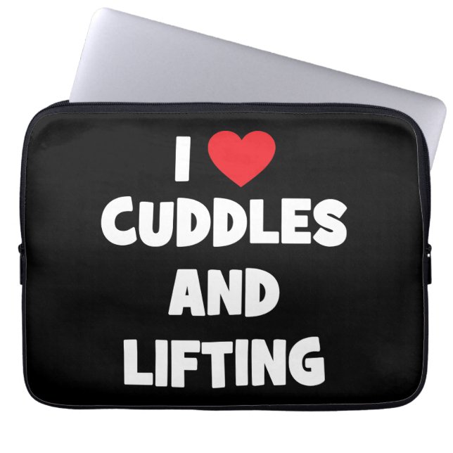 Ich Liebe Cuddles und Heftgewichte - Funny Novelle Laptopschutzhülle (Vorderseite)
