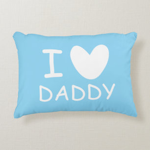 Ich liebe Daddy süße Akzent-Kissen für Baby-Kinder Dekokissen