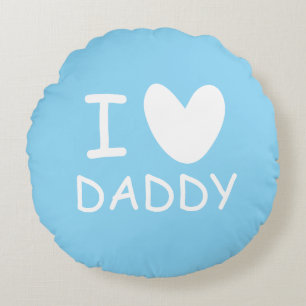 Ich liebe Daddy süße runde Kissen für Babyzimmer
