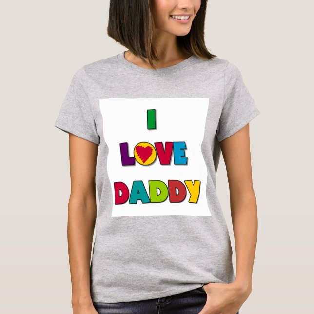 Ich Liebe Daddy Tshirts und Geschenke (Vorderseite)