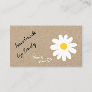 Ich liebe Daisy Handmade By Name Mit Social Media Visitenkarte