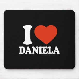 Ich liebe Daniela, ich liebe Daniela, rotes Herz V Mousepad