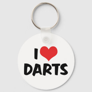 Ich liebe Darts Schlüsselanhänger