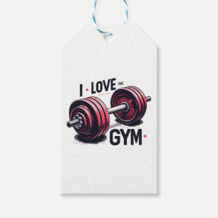 Ich liebe das Fitnessstudio Geschenkanhänger