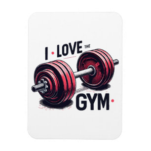 Ich liebe das Fitnessstudio Magnet