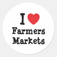 Ich liebe das Herz der Farmers Markets, personalis