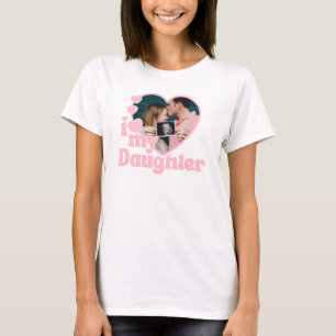 Ich liebe das Herzfoto meiner Tochter T-Shirt