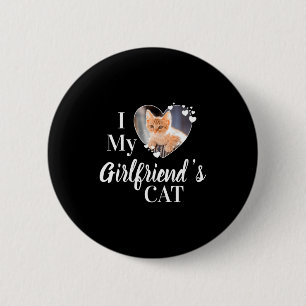 Ich liebe das Katzen-T-Shirt meiner Freundin mit i Button