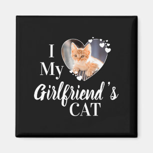 Ich liebe das Katzen-T-Shirt meiner Freundin mit i Magnet