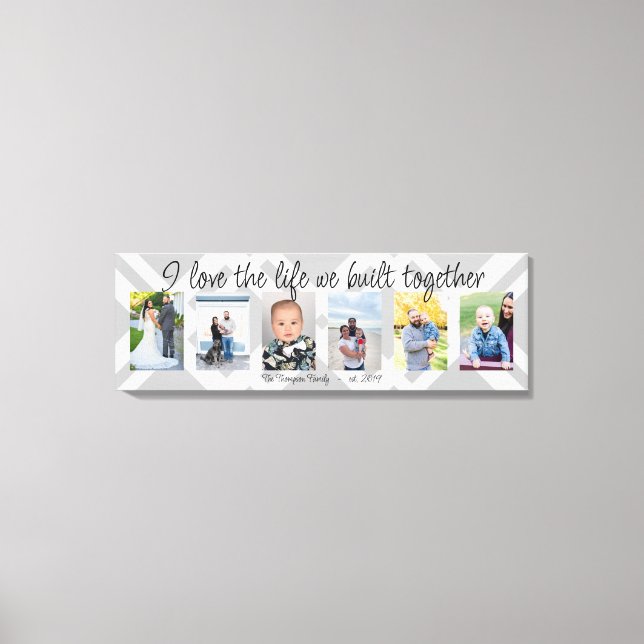 Ich Liebe das Leben, das wir zusammengebaut 6 Foto Leinwanddruck (Vorderseite)