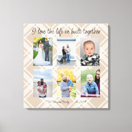 Ich Liebe das Leben, das wir zusammengebaut 6 Foto Leinwanddruck