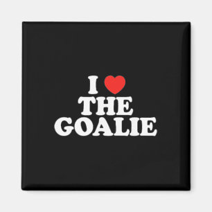 Ich liebe das Torwart-Herz Fußball Hockey Sport To Magnet