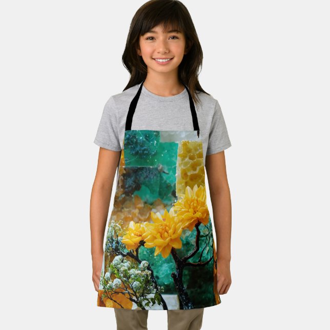 Ich liebe das Zazzle-All-Over-Print-Schürze Schürze (Insitu)