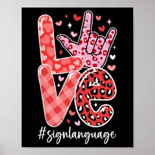 Ich Liebe, dass du die Sprache als Valentinstag si Poster