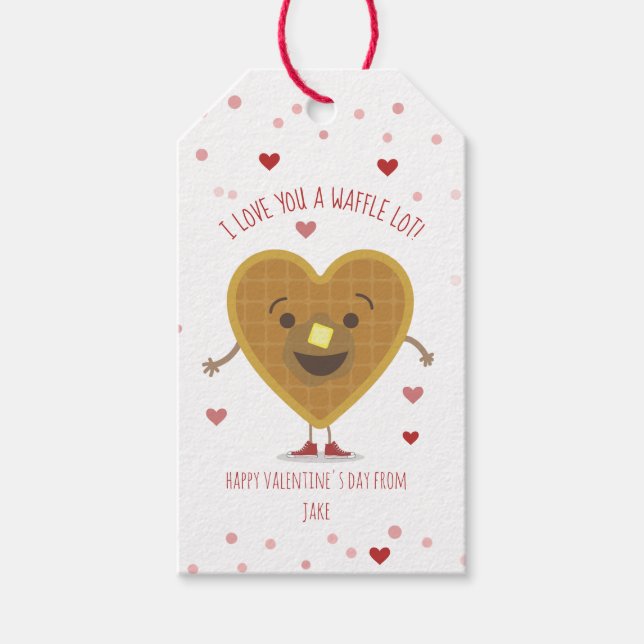 Ich Liebe, dass du ein Waffelhecht hast Kinder Val Geschenkanhänger (Vorderseite)